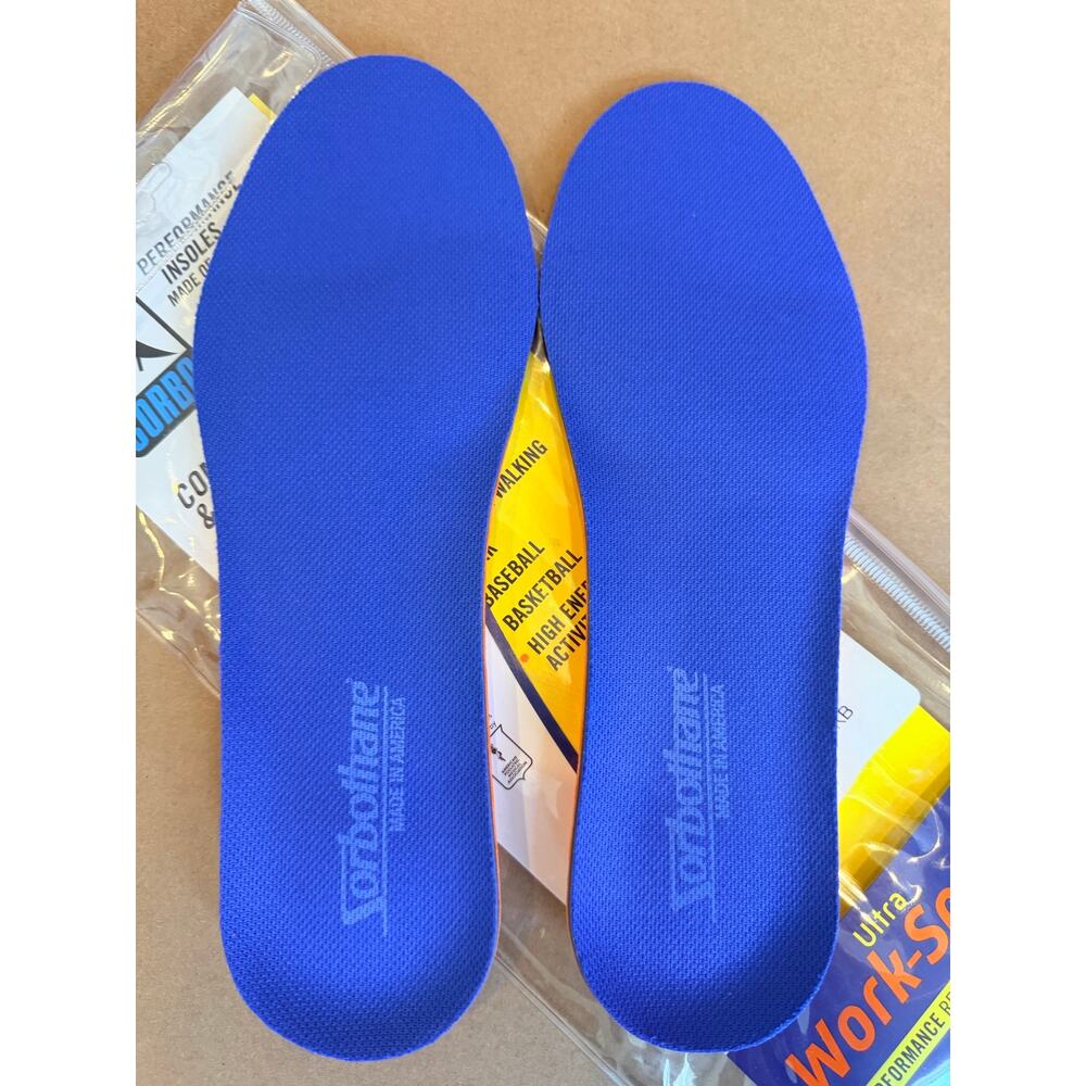 RX Sorbo Ultra Work-Sport Performance Men 5-6 Women 7.5-8.5 Insoles 1 pair - Picture 2 of 7